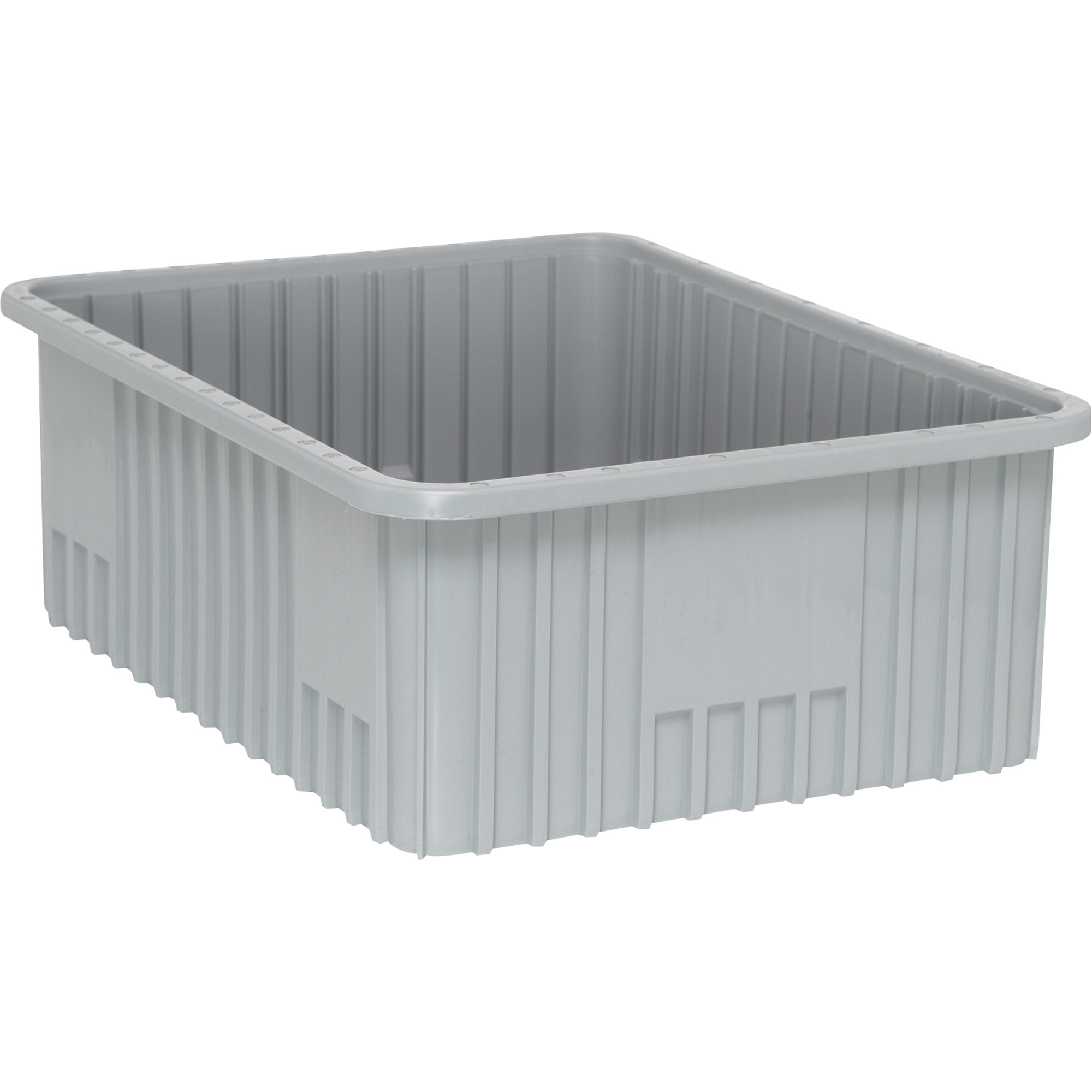 Quantum Storage Dividable Grid Container, 3-Pack, 22 1/2in.L x 17 1/2in.W x 8in.H, Gray, Model# DG93080GY